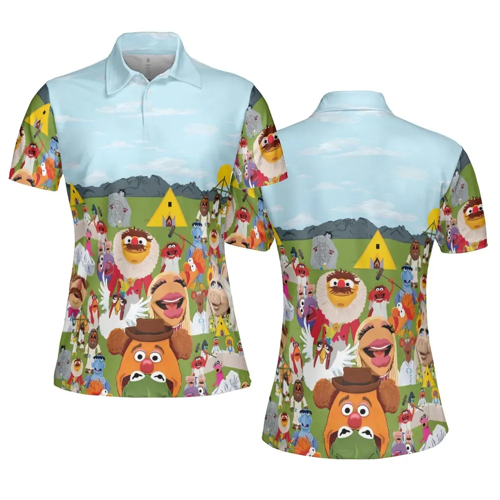 MupSommar Midsommar and The Muppet Show AOP Men/Women Polo Shirt - 5