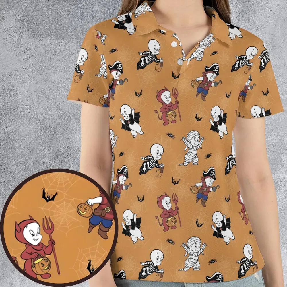 Casper Costume Fun AOP Men/Women Polo Shirt - 4