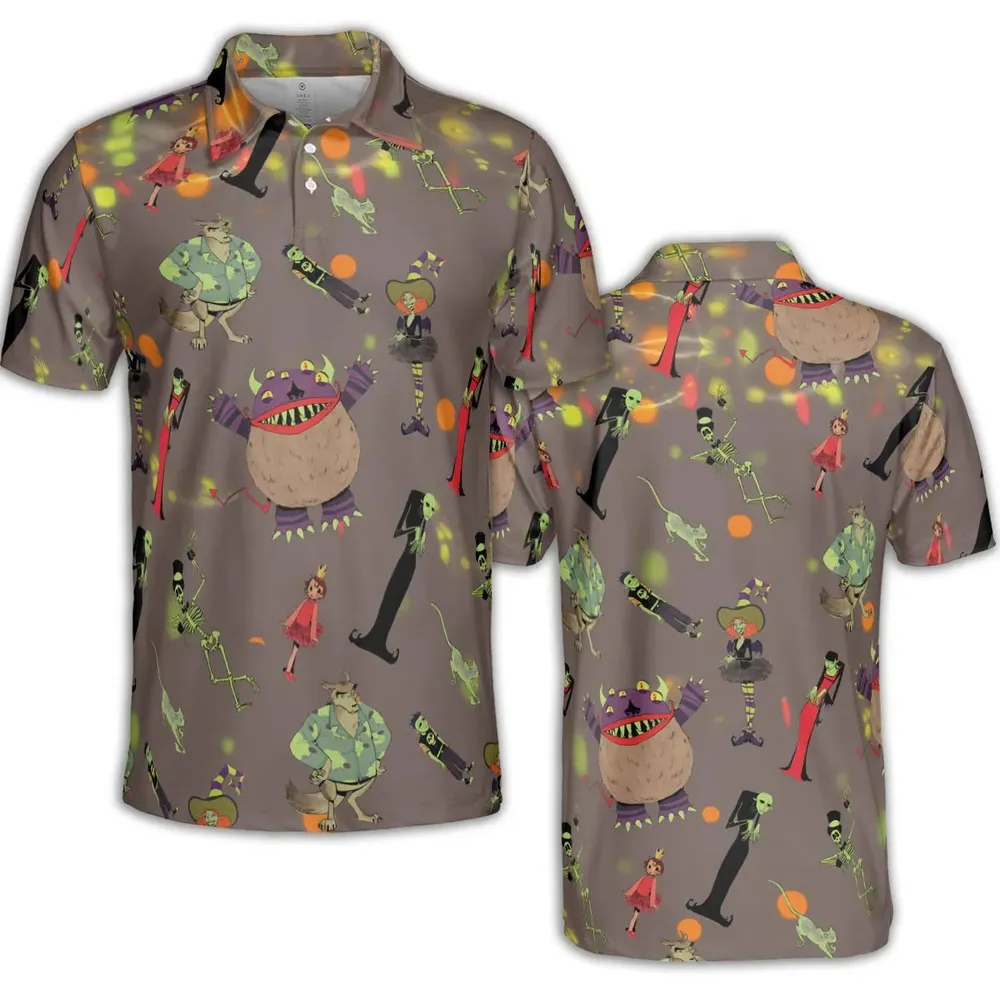 Scary Godmother Characters AOP Men/Women Polo Shirt - 2