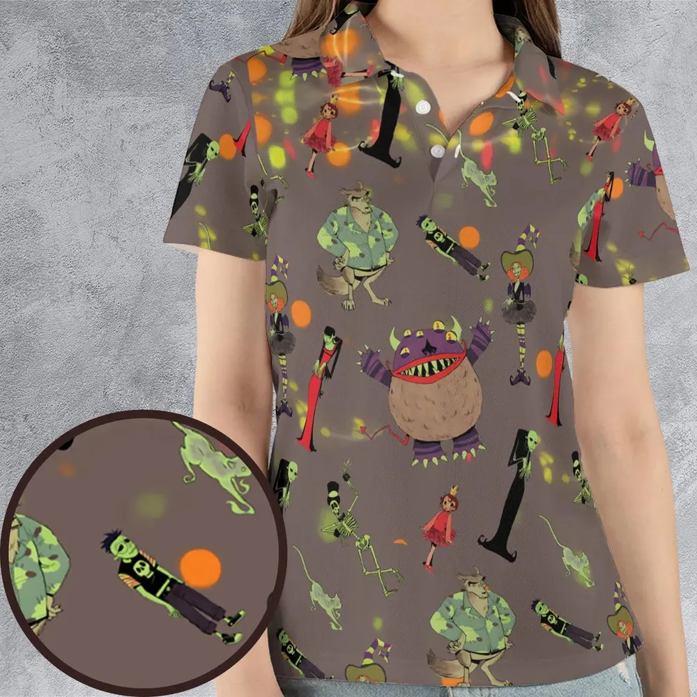Scary Godmother Characters AOP Men/Women Polo Shirt - 4