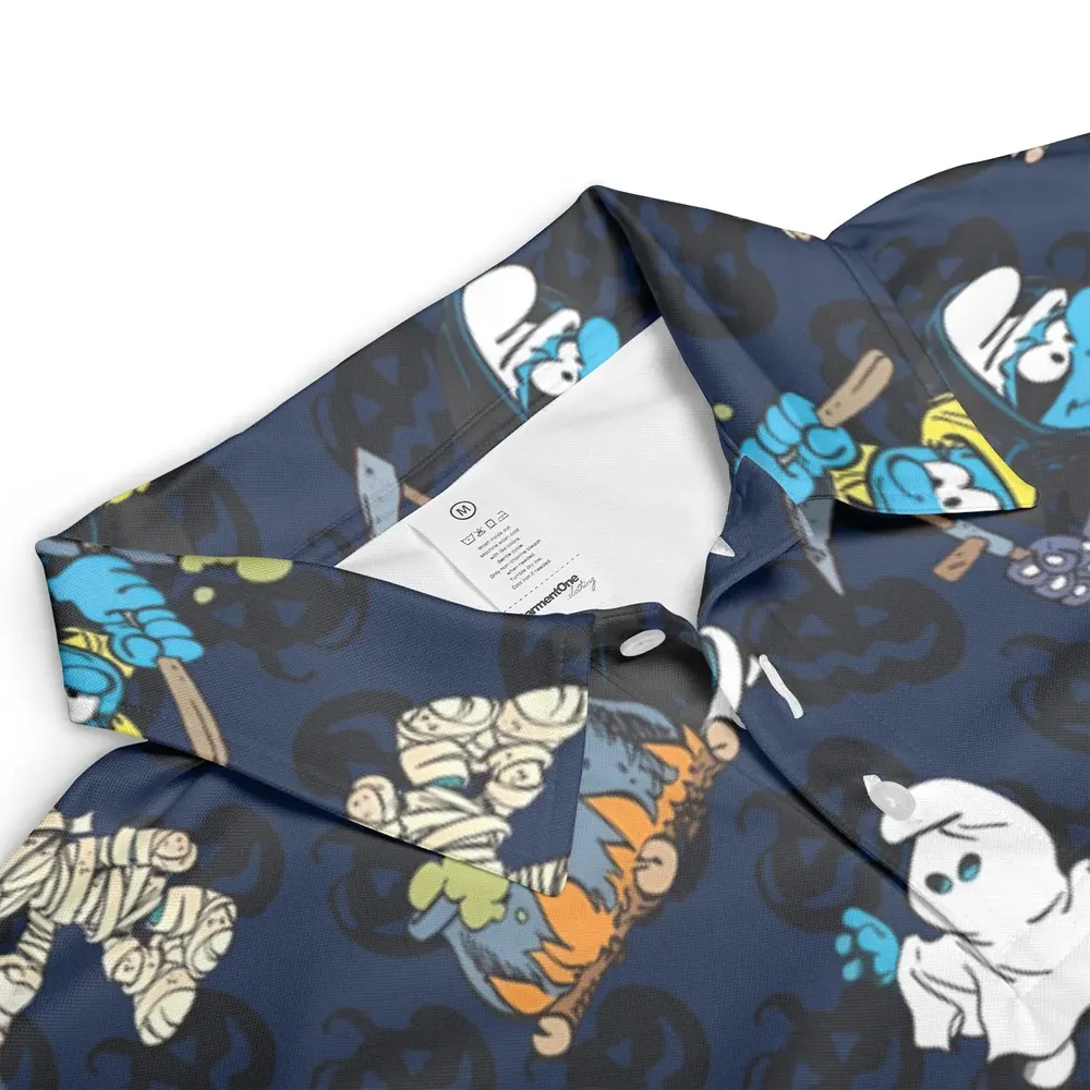 Smurfs Halloween Special AOP Men/Women Polo Shirt - 3