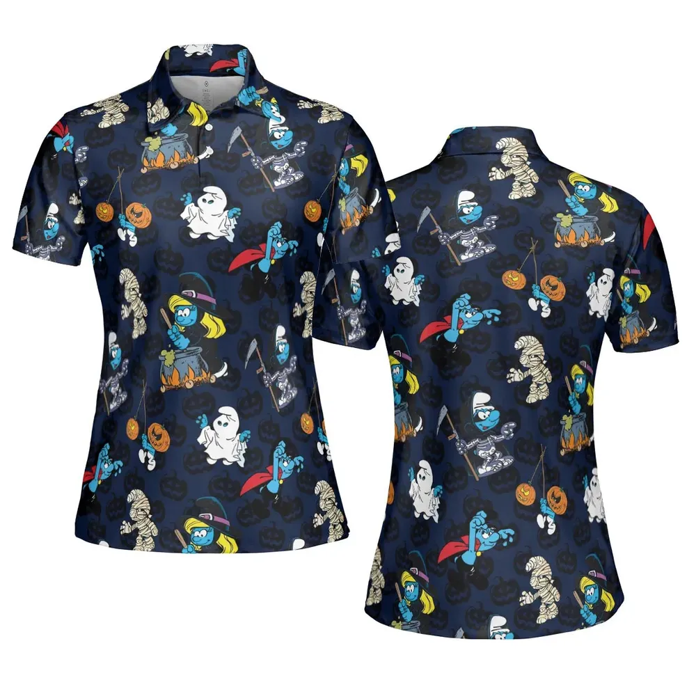 Smurfs Halloween Special AOP Men/Women Polo Shirt - 5