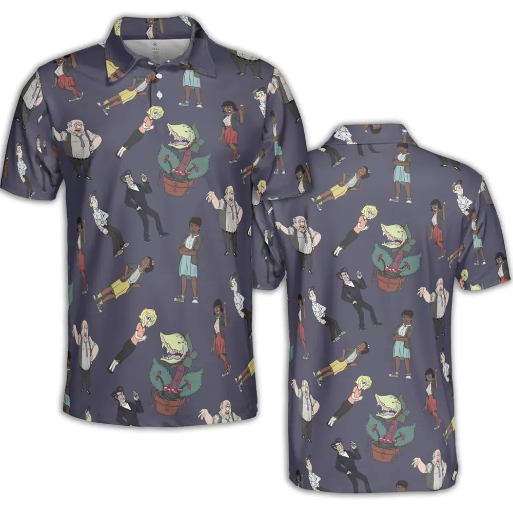 Little Shop Of Horror Characters AOP Men/Women Polo Shirt - 2