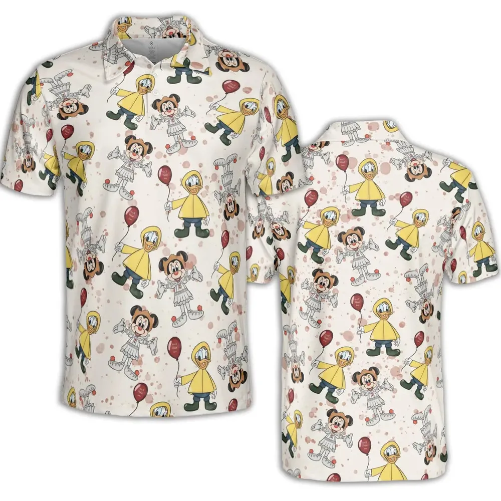 Mouse Clown AOP Men/Women Polo Shirt - 2