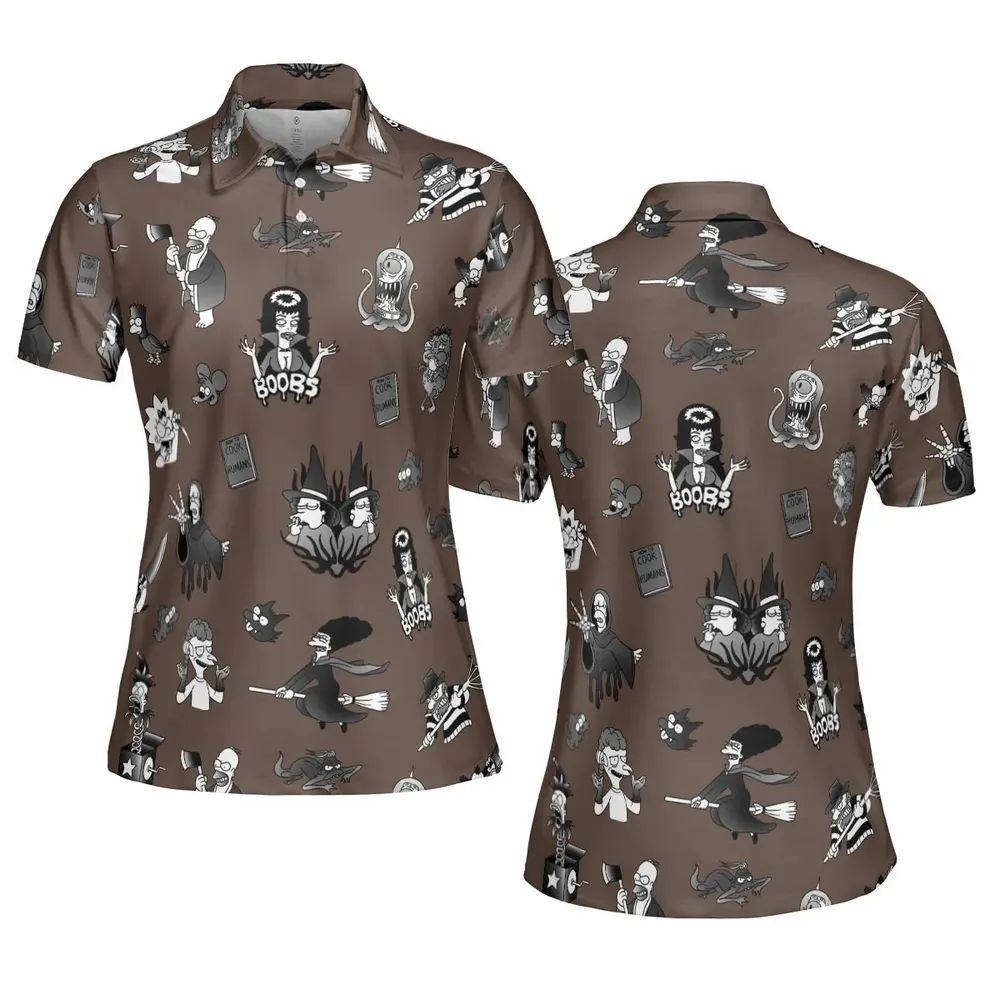 Treehouse of Horror The Simpsons AOP Men/Women Polo Shirt - 5