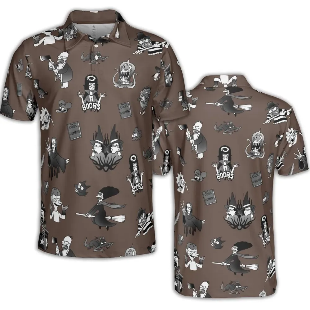 Treehouse of Horror The Simpsons AOP Men/Women Polo Shirt - 2