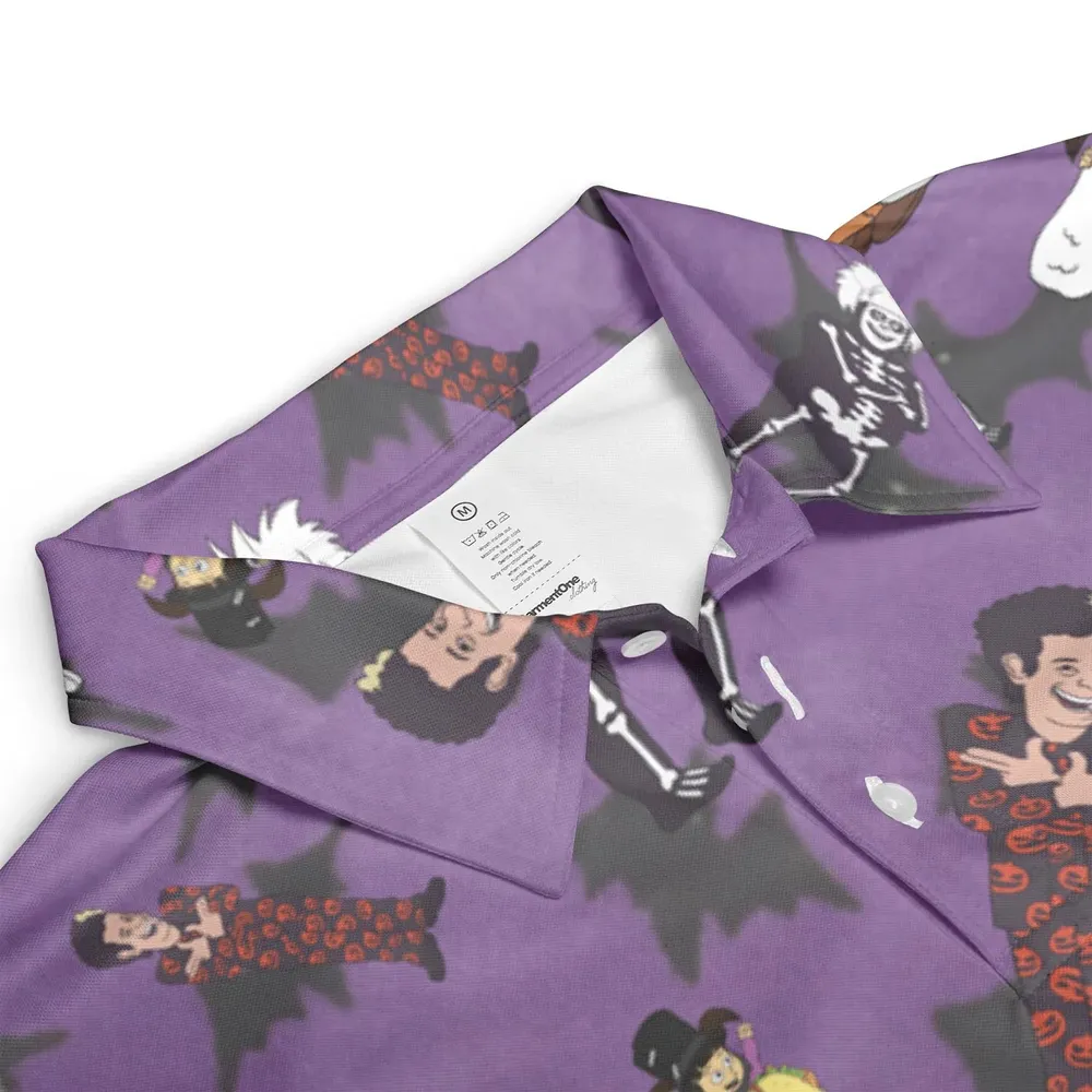 SNL David S. Pumpkins Animated Special AOP Men/Women Polo Shirt - 3