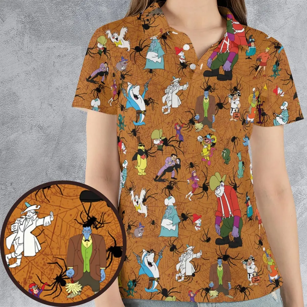 Halloween Party AOP Men/Women Polo Shirt - 4