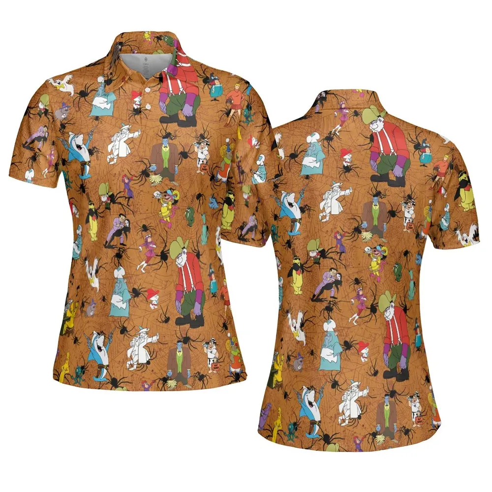 Halloween Party AOP Men/Women Polo Shirt - 5