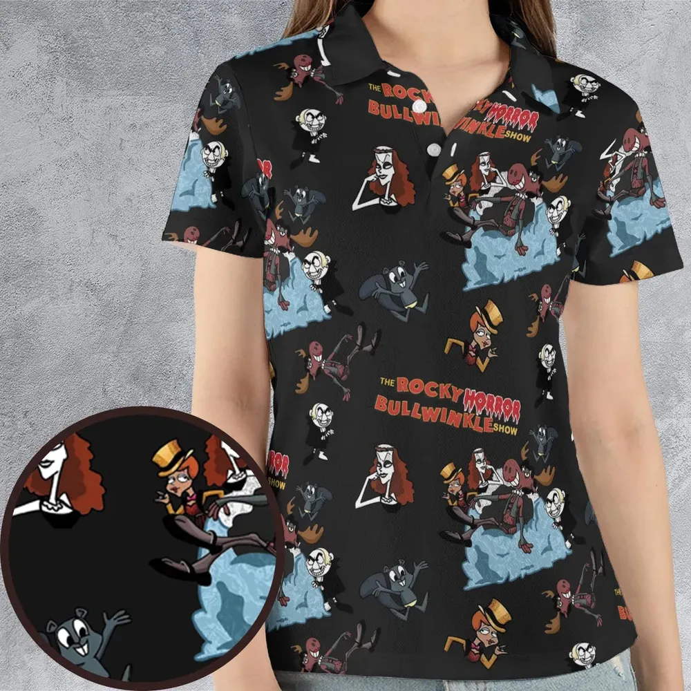 Rocky Horror Bullwinkle AOP Men/Women Polo Shirt - 4