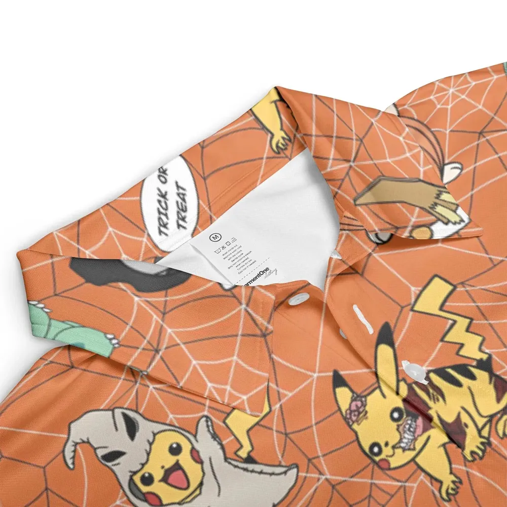Pokeween Pokemon AOP Men/Women Polo Shirt - 3
