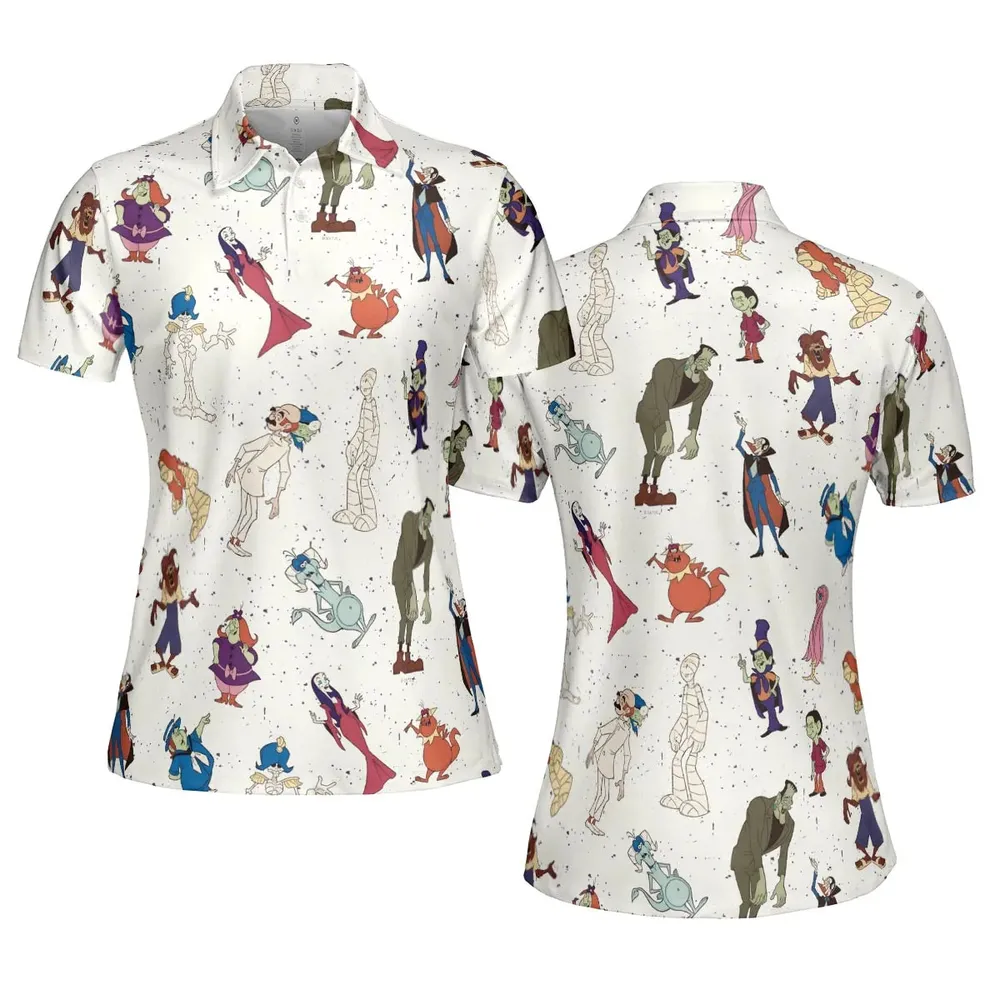 Groovie Goolies Halloween AOP Men/Women Polo Shirt - 5