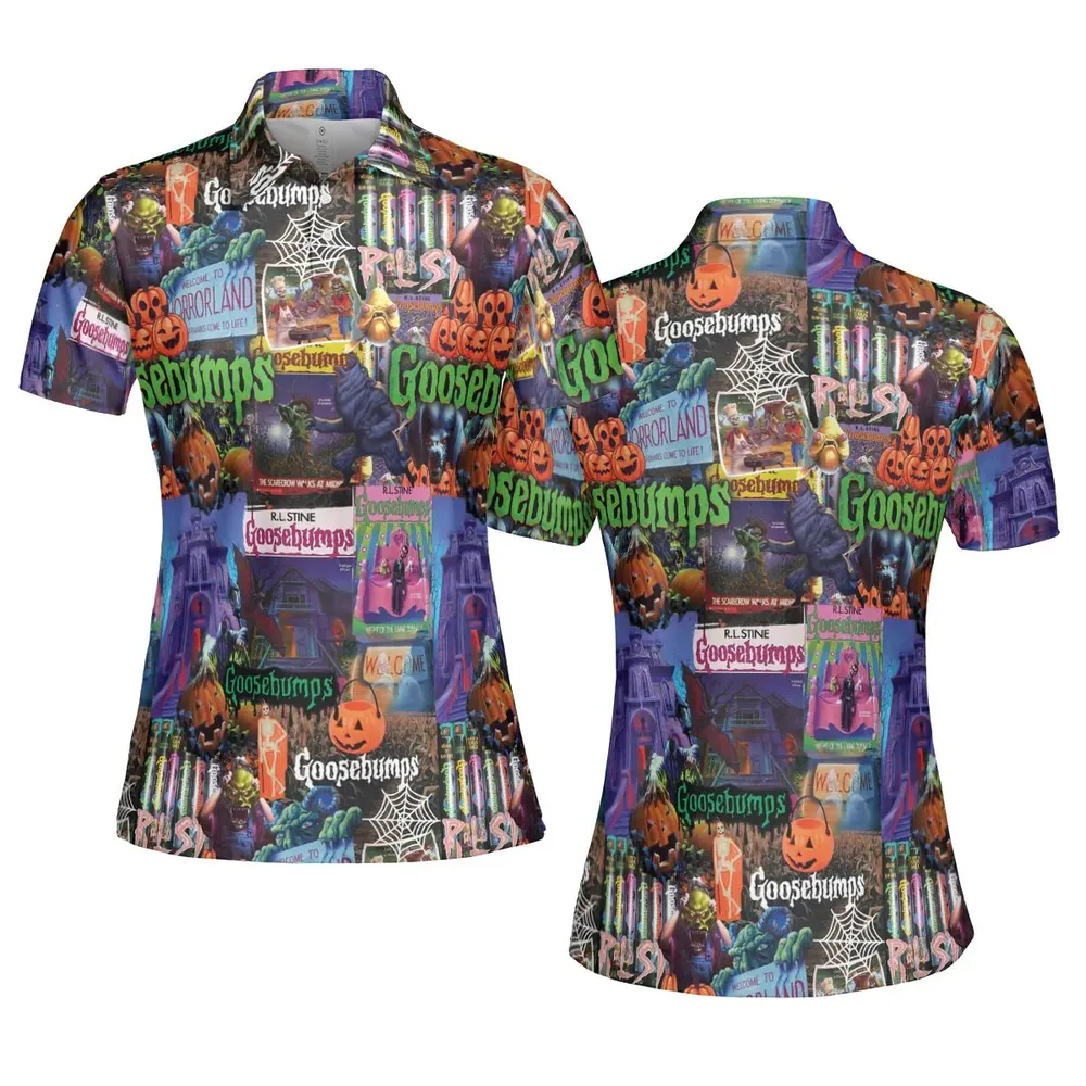Goosebumps Pattern AOP Men/Women Polo Shirt - 5