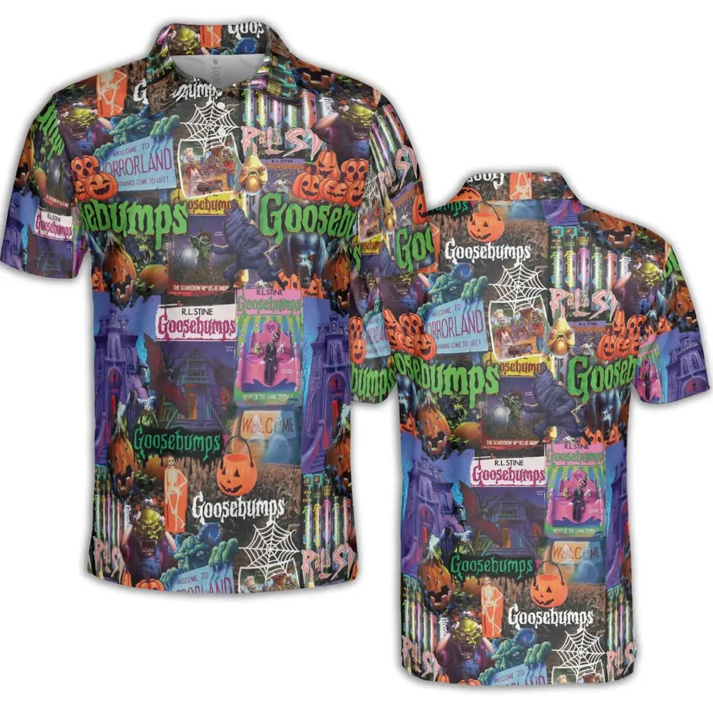 Goosebumps Pattern AOP Men/Women Polo Shirt - 2