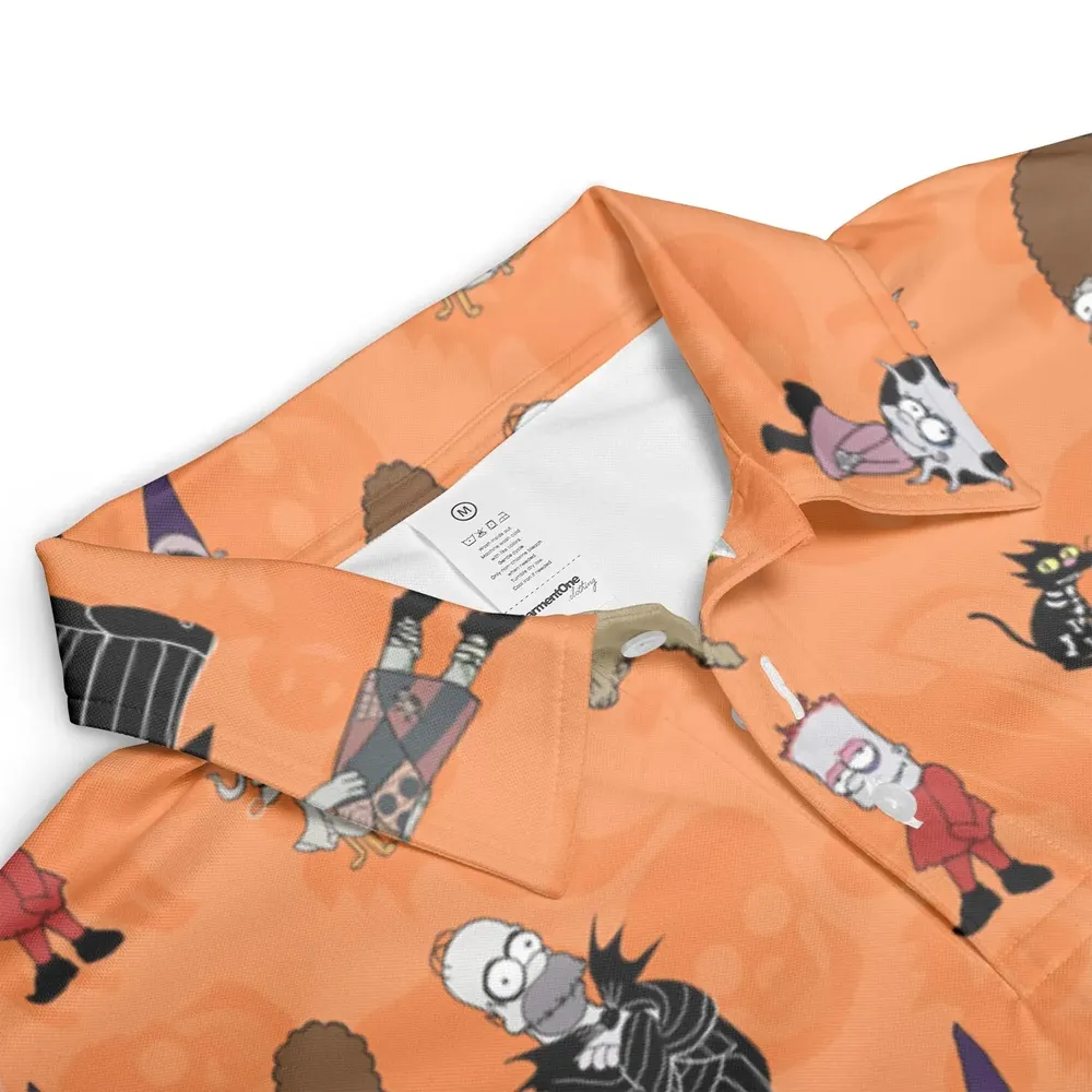 The Simpsons Halloween AOP Men/Women Polo Shirt - 3