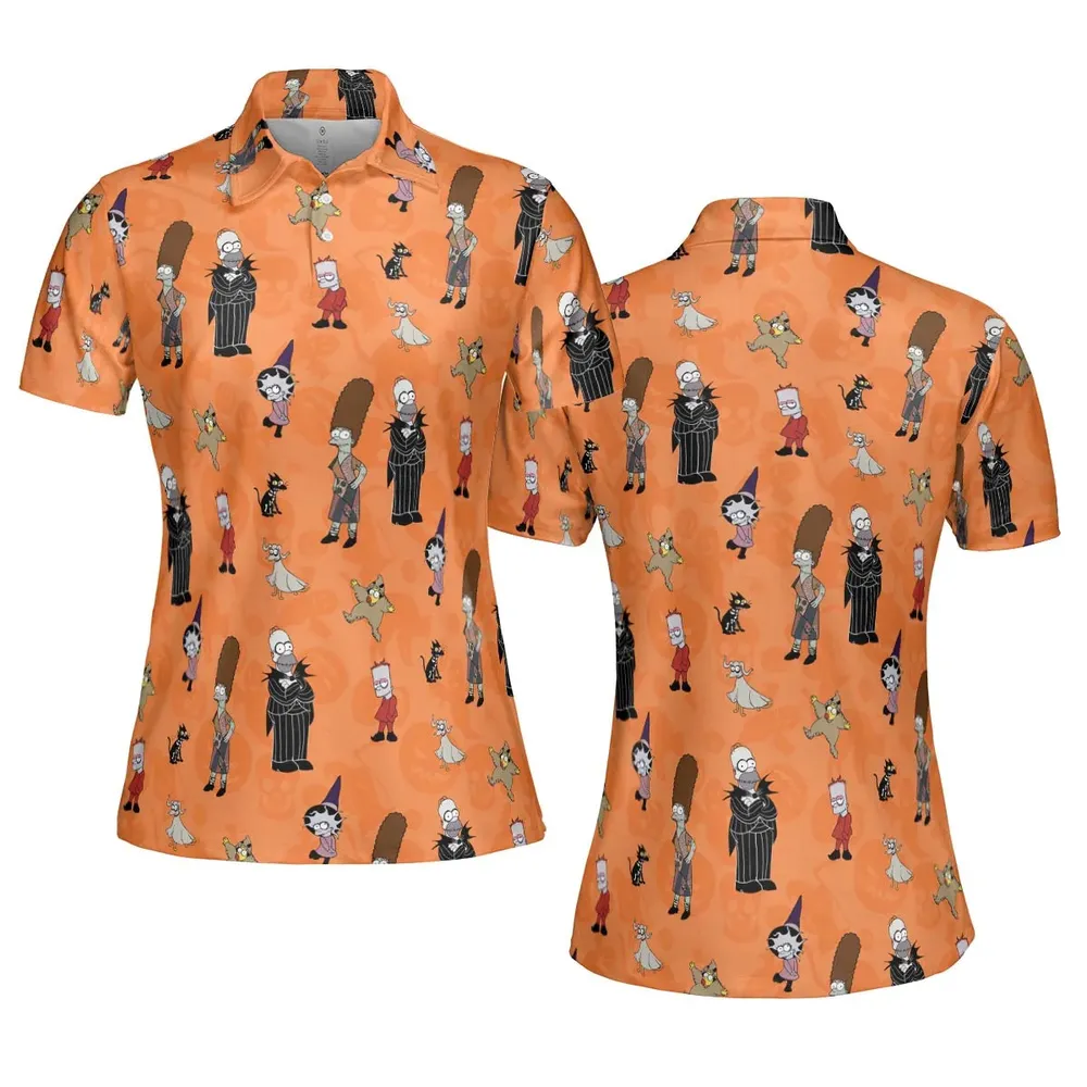 The Simpsons Halloween AOP Men/Women Polo Shirt - 5