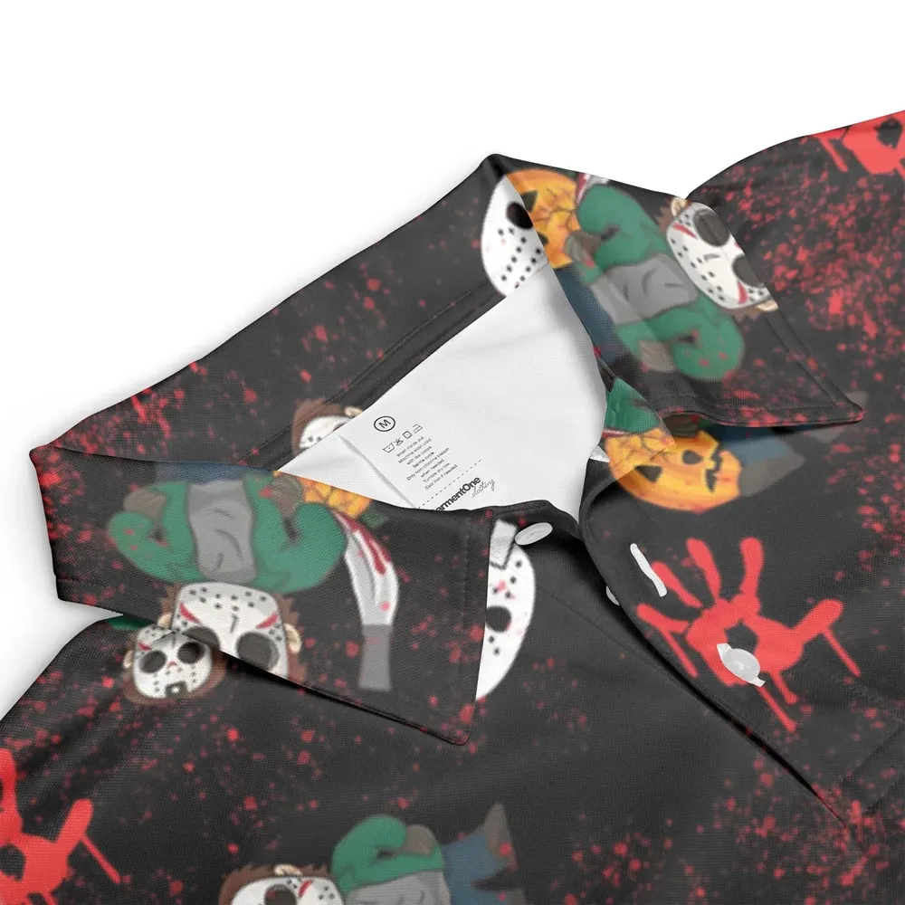 Mamas Boy Friday the 13th AOP Men/Women Polo Shirt - 3