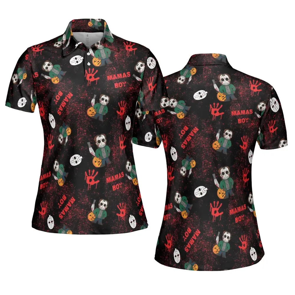 Mamas Boy Friday the 13th AOP Men/Women Polo Shirt - 5