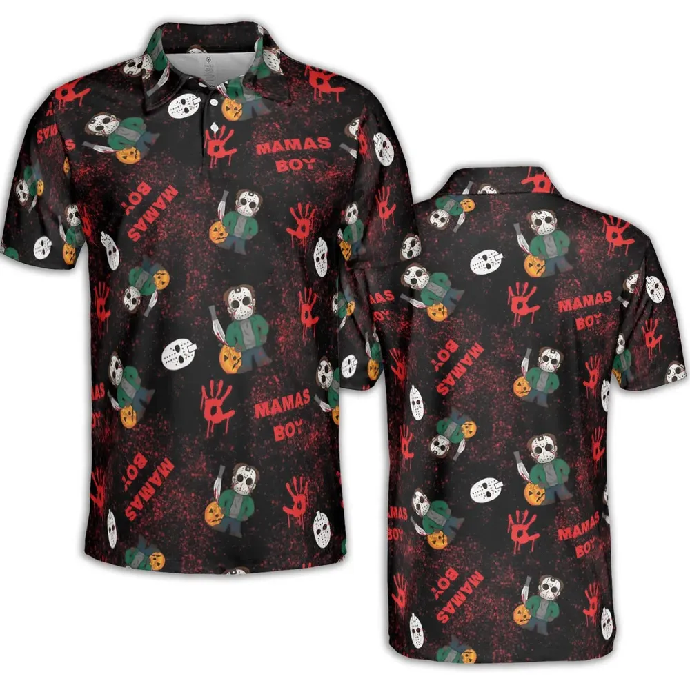 Mamas Boy Friday the 13th AOP Men/Women Polo Shirt - 2