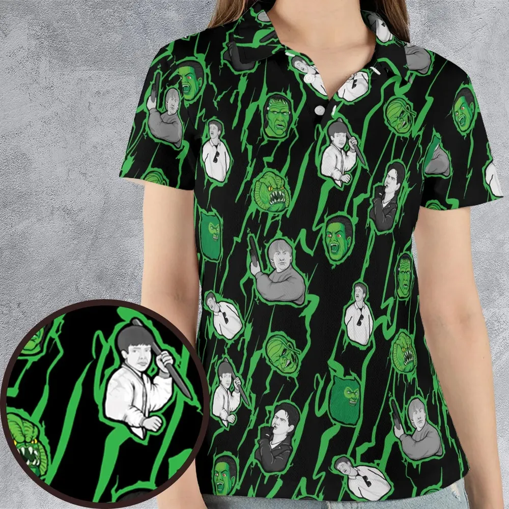 Classic Cult Monster Squad AOP Men/Women Polo Shirt - 4