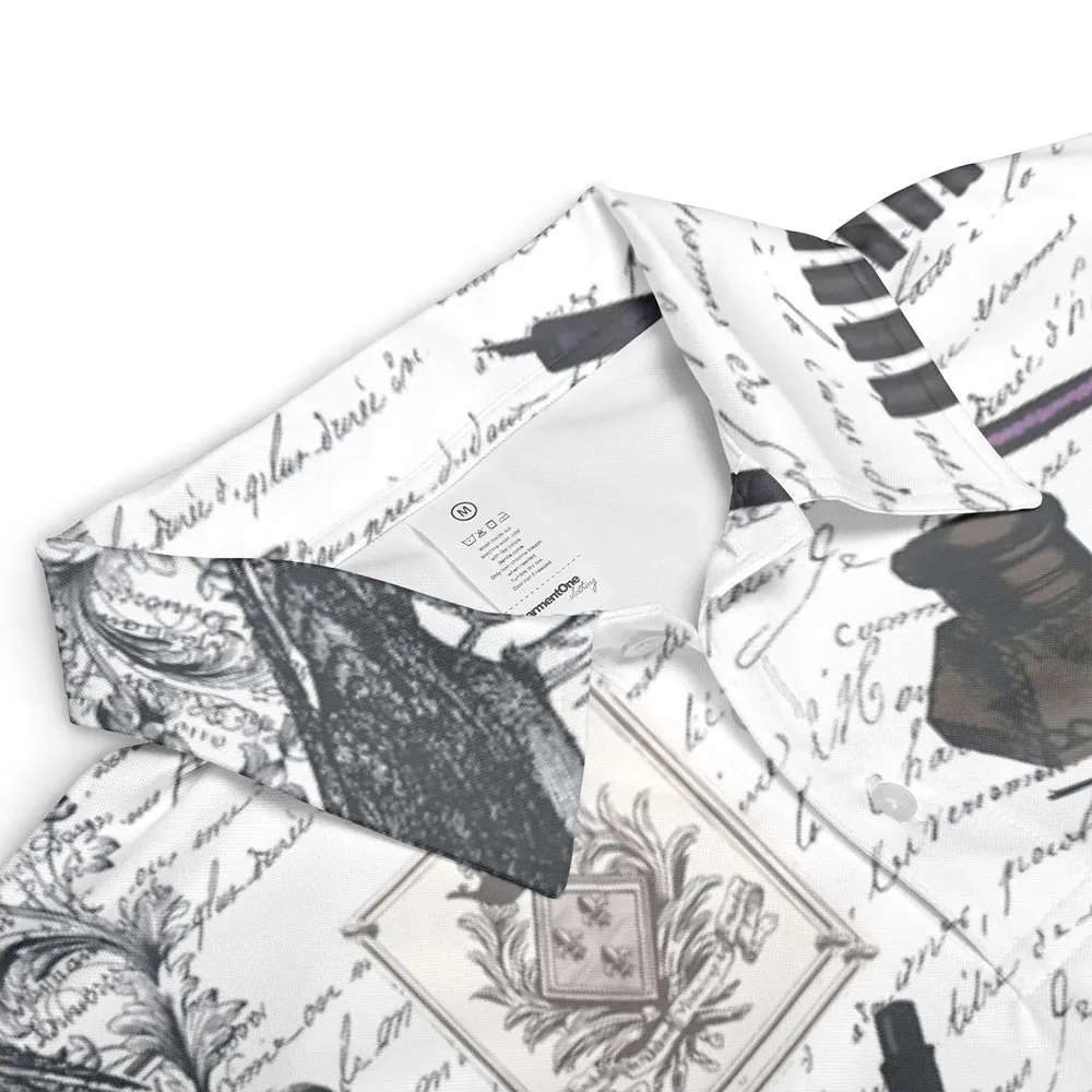 Nevermore The Raven Edgar Allan Poe AOP Men/Women Polo Shirt - 3