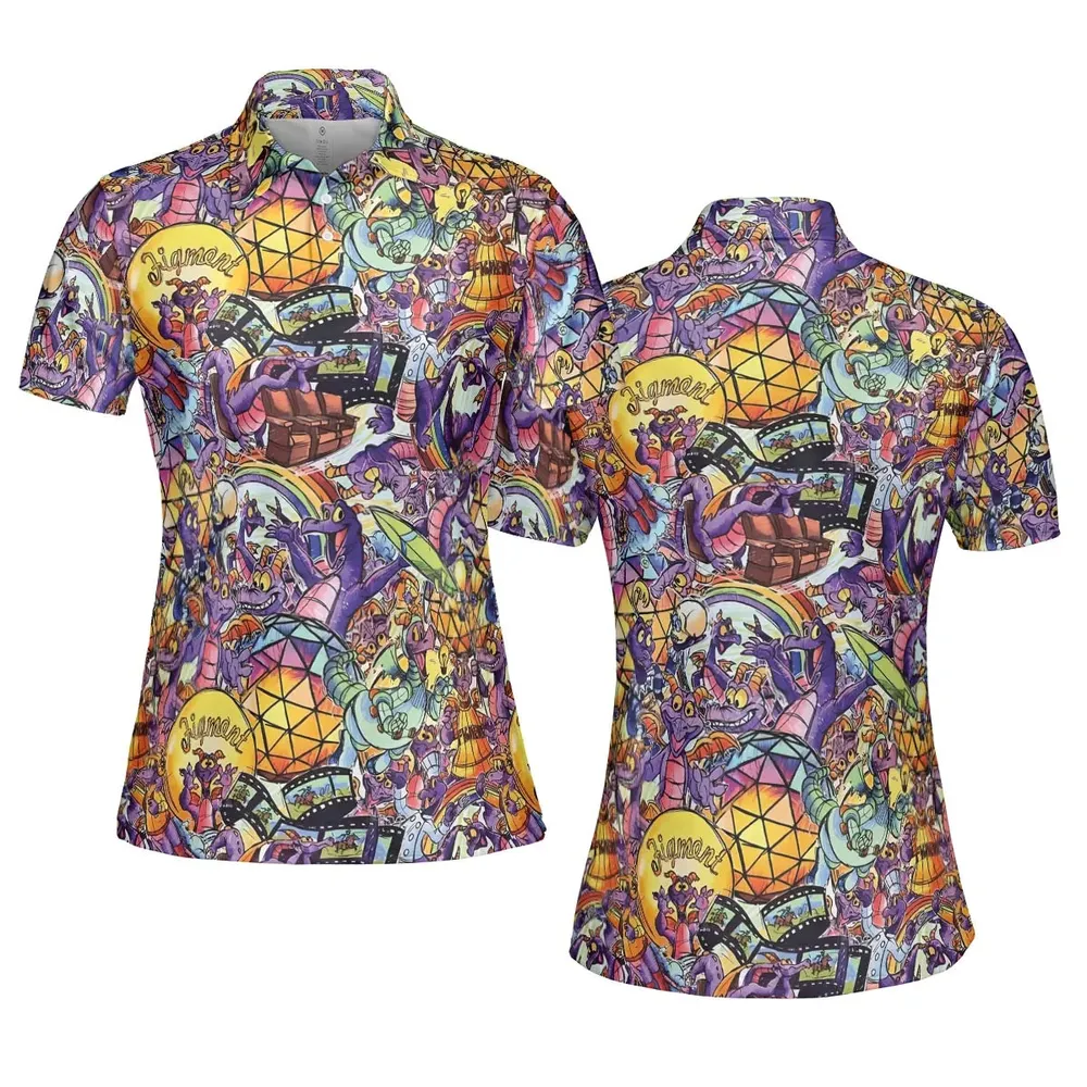 The Cute Dragon Figment AOP Men/Women Polo Shirt - 5