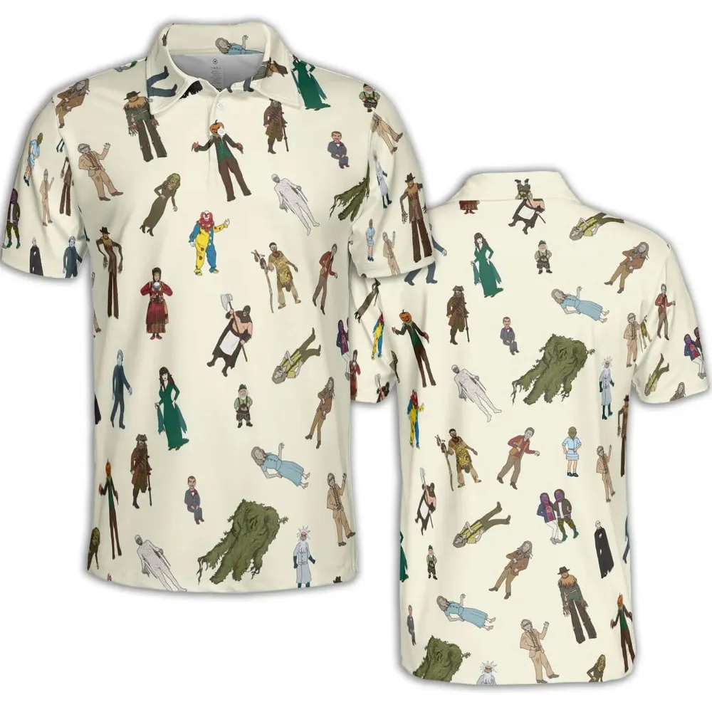 Monster Characters from Goosebumps AOP Men/Women Polo Shirt - 2