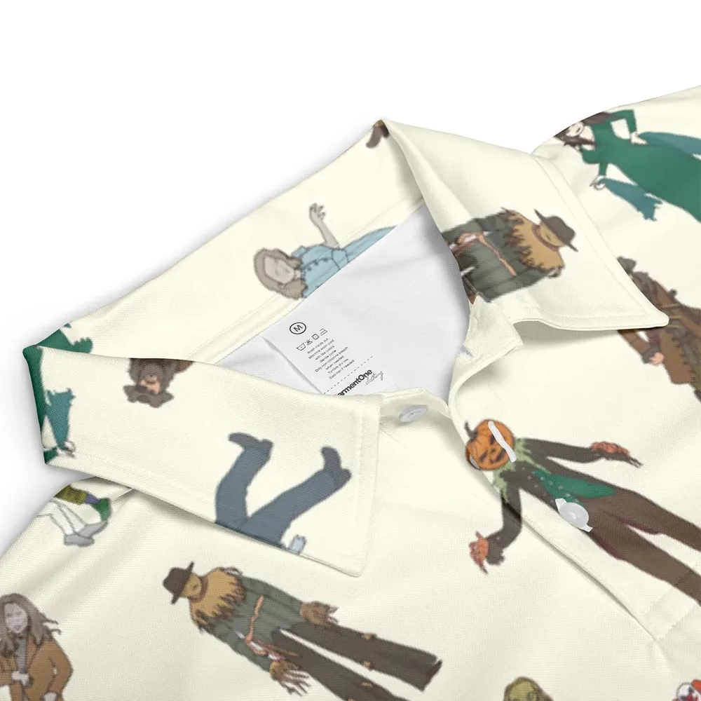 Monster Characters from Goosebumps AOP Men/Women Polo Shirt - 3