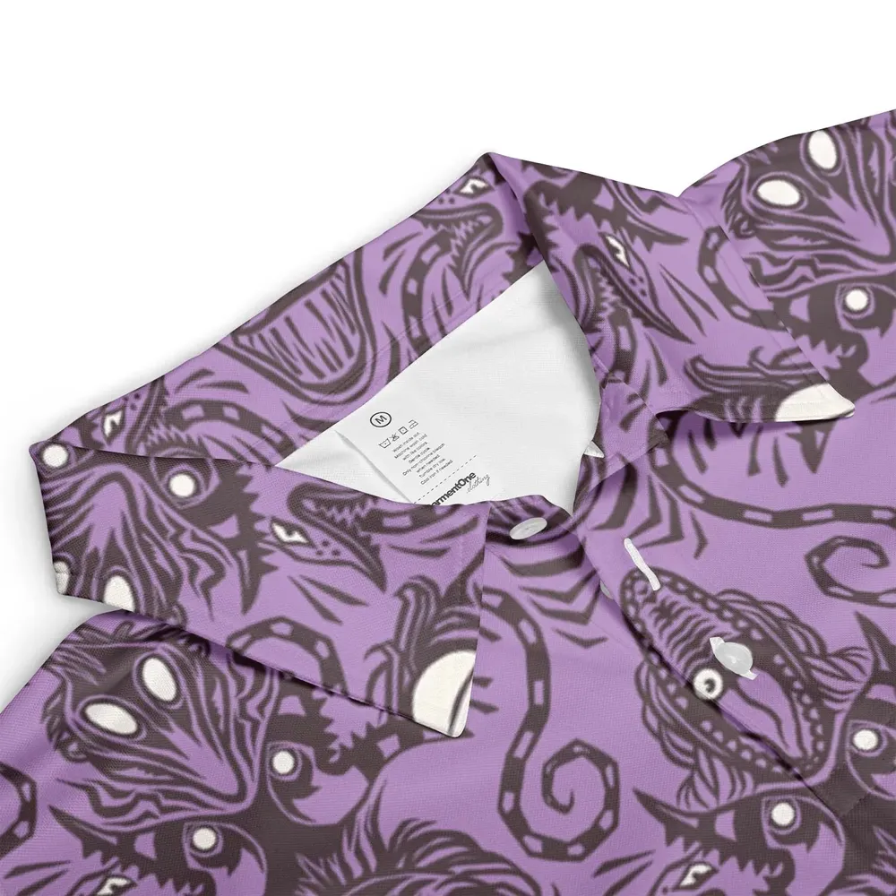 Beetlejuice Haunted Mansion Themed AOP Men/Women Polo Shirt - 3