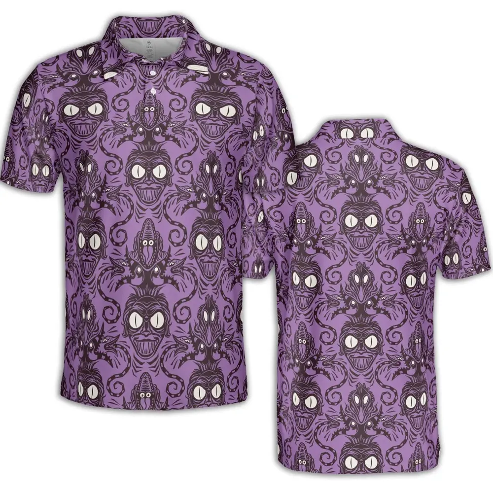 Beetlejuice Haunted Mansion Themed AOP Men/Women Polo Shirt - 2