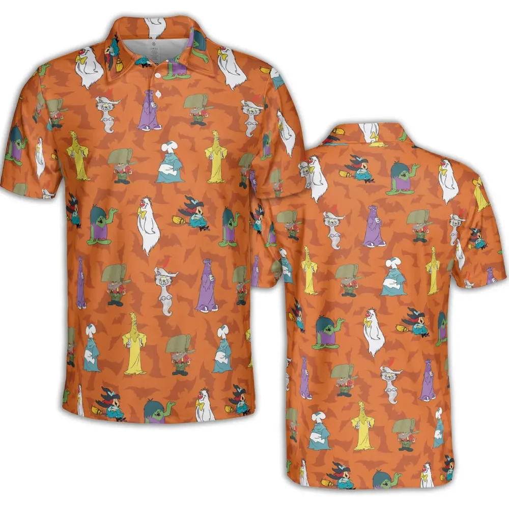 Happy Halloween From Hanna Barbera AOP Men/Women Polo Shirt - 2