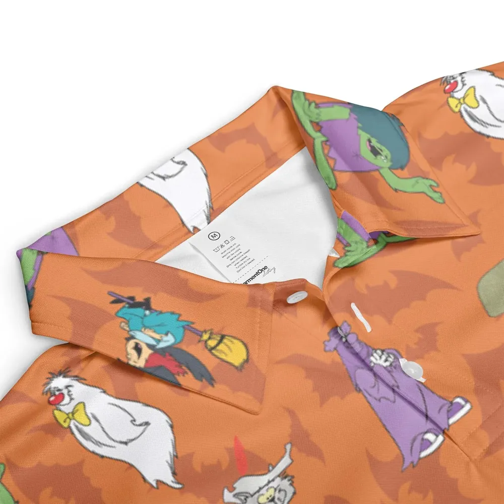 Happy Halloween From Hanna Barbera AOP Men/Women Polo Shirt - 3