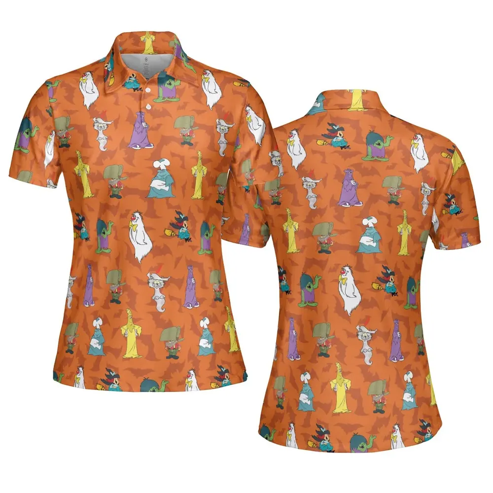 Happy Halloween From Hanna Barbera AOP Men/Women Polo Shirt - 5