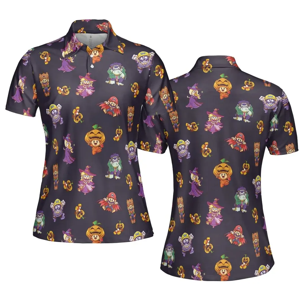 Gaming Ghosts AOP Men/Women Polo Shirt - 5