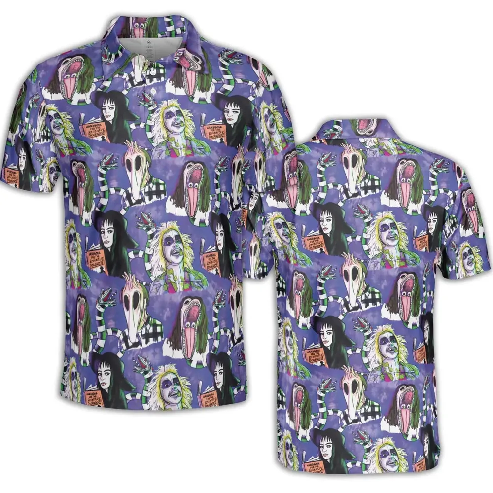 Beetle and Crew Beetlejuice AOP Men/Women Polo Shirt - 2