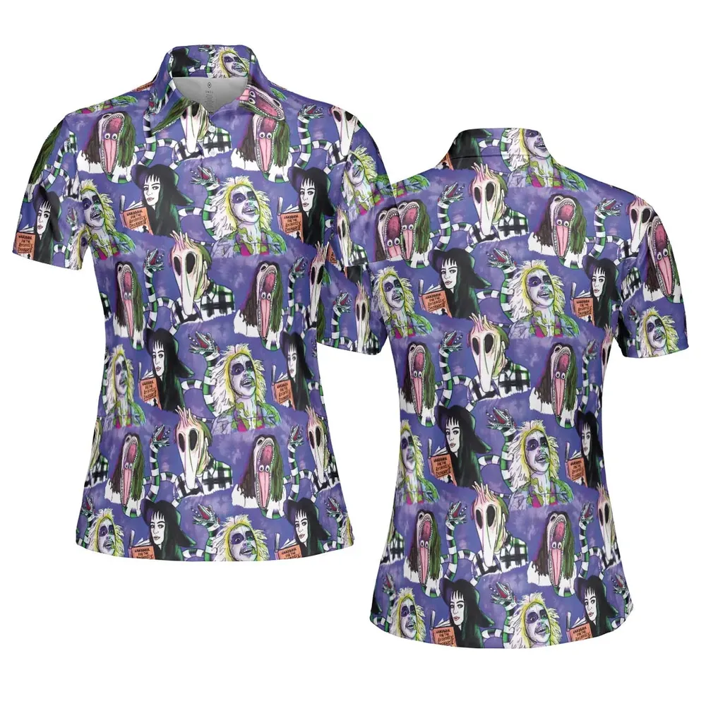 Beetle and Crew Beetlejuice AOP Men/Women Polo Shirt - 5