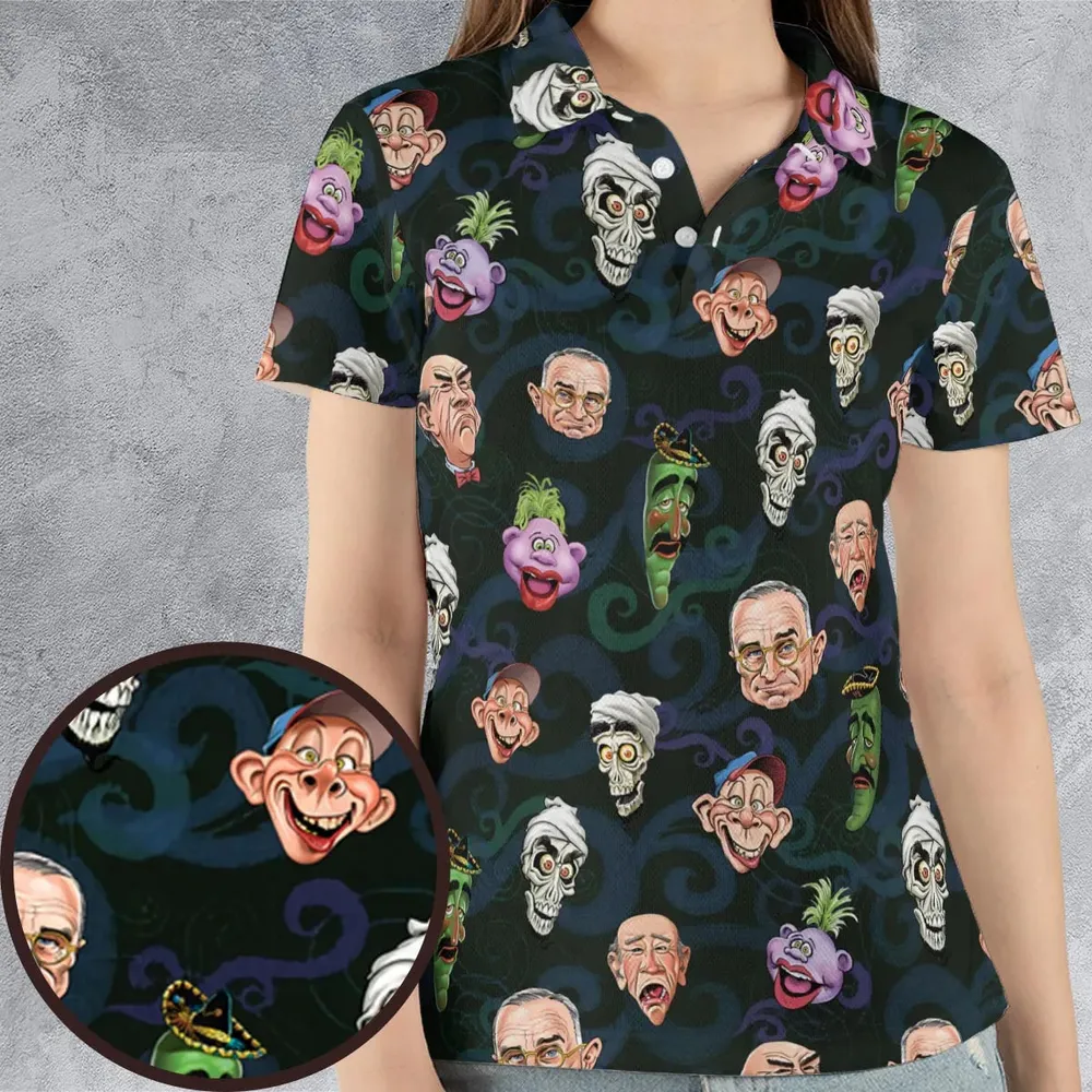 Puppet Comedy Characters AOP Men/Women Polo Shirt - 4
