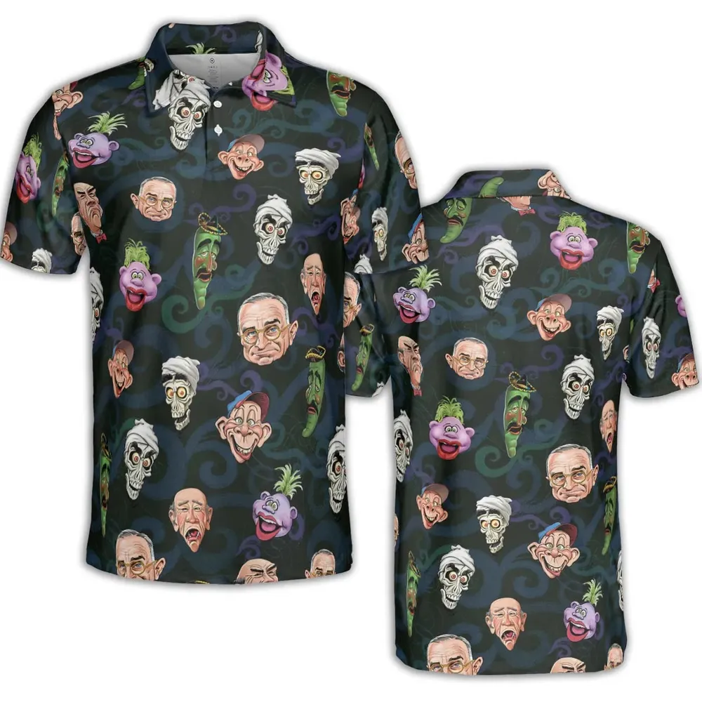 Puppet Comedy Characters AOP Men/Women Polo Shirt - 2