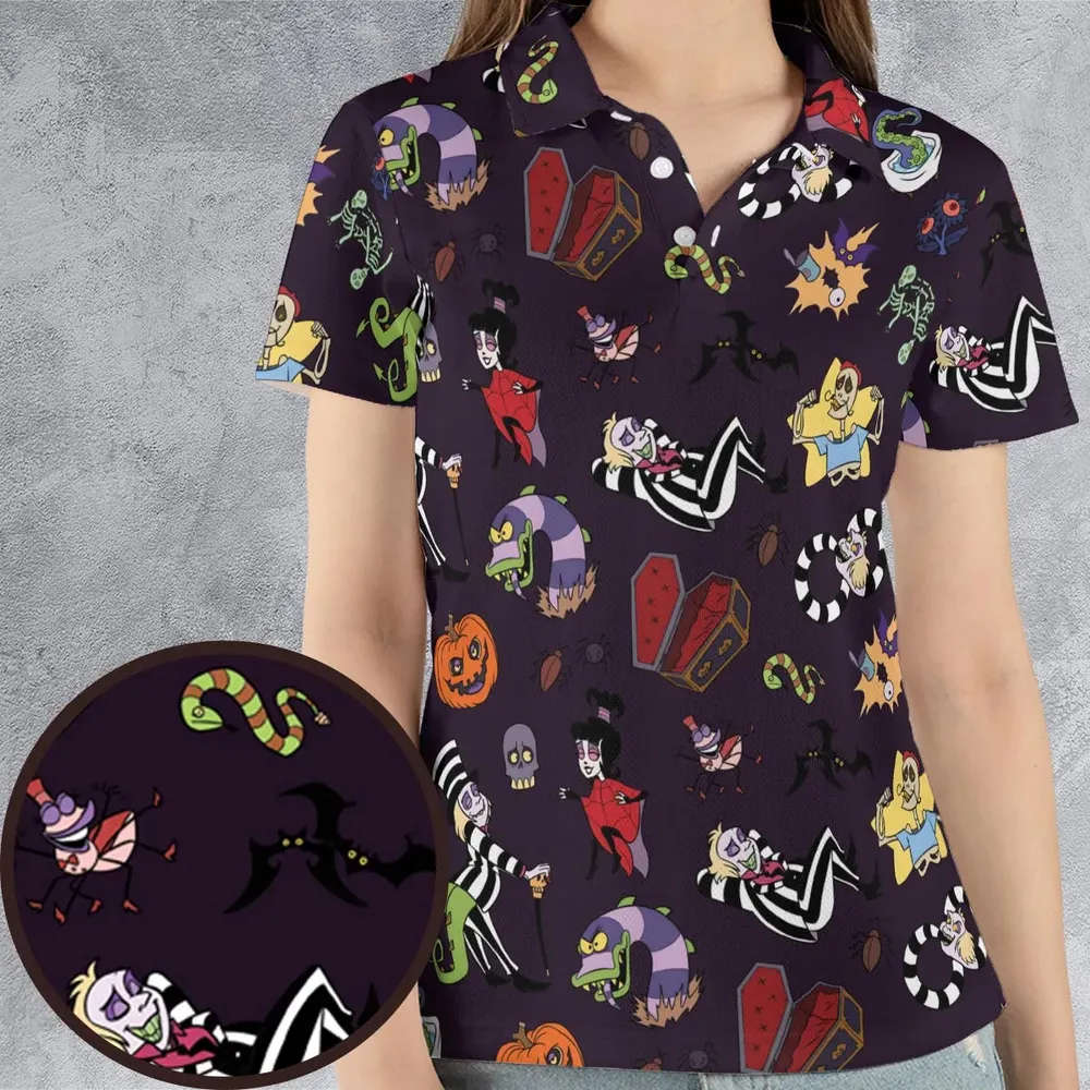 The Old Day Beetlejuice AOP Men/Women Polo Shirt - 4