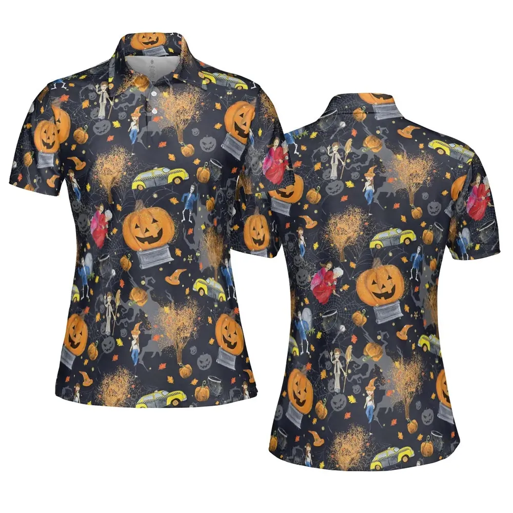 Magic Town Halloweentown AOP Men/Women Polo Shirt - 5