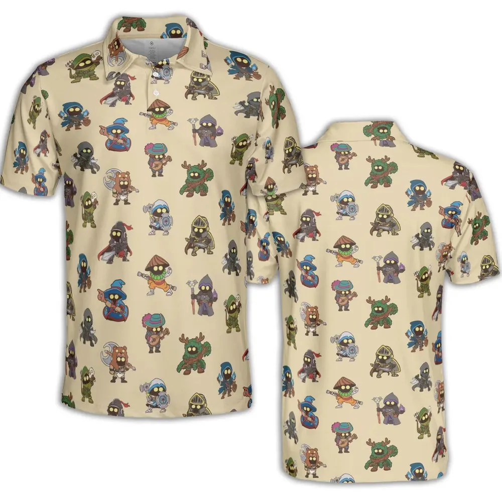 Little Adventurer DnD AOP Men/Women Polo Shirt - 2