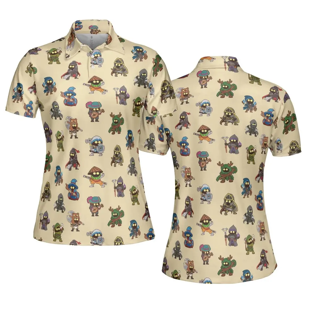 Little Adventurer DnD AOP Men/Women Polo Shirt - 5