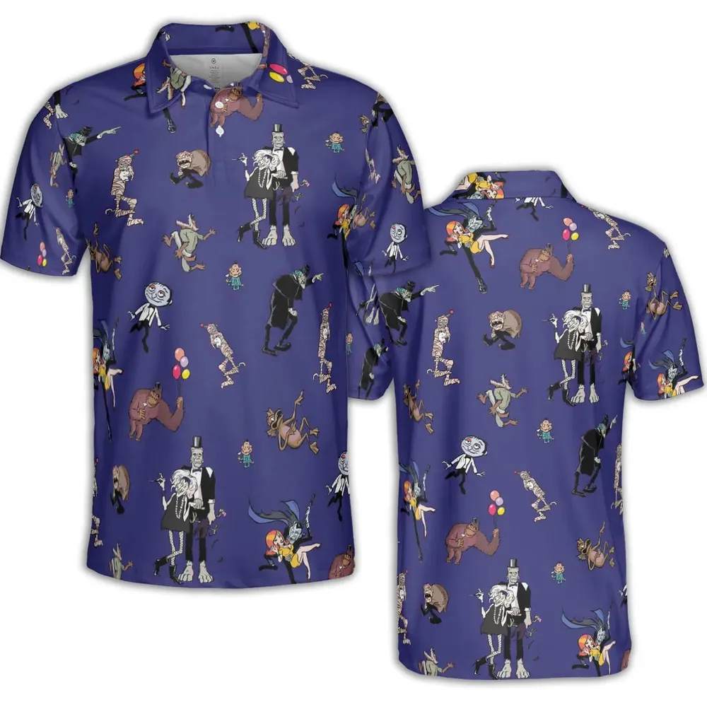 It's a Mad Mad Mad Monster Party AOP Men/Women Polo Shirt - 2