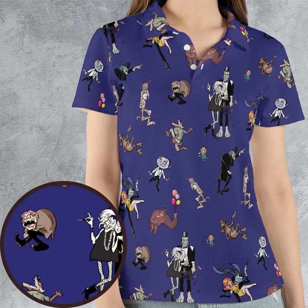 It's a Mad Mad Mad Monster Party AOP Men/Women Polo Shirt - 4