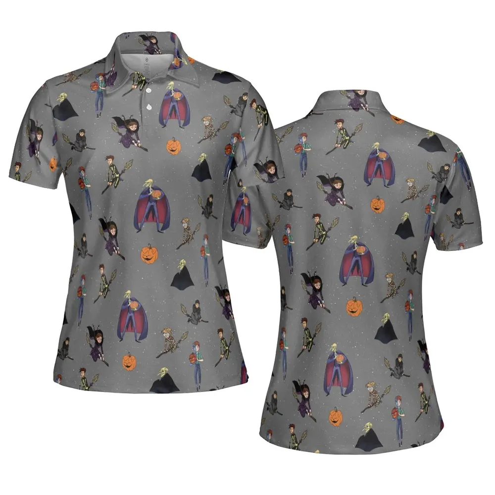 The Halloween Tree Character AOP Men/Women Polo Shirt - 5