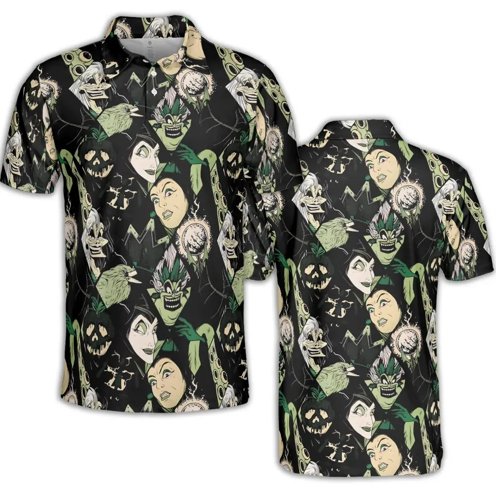 The Villains Pattern AOP Men/Women Polo Shirt - 2
