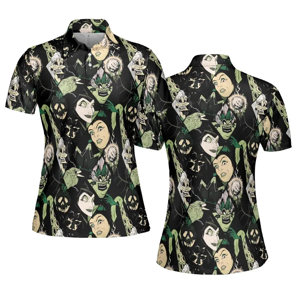 The Villains Pattern AOP Men/Women Polo Shirt - 5