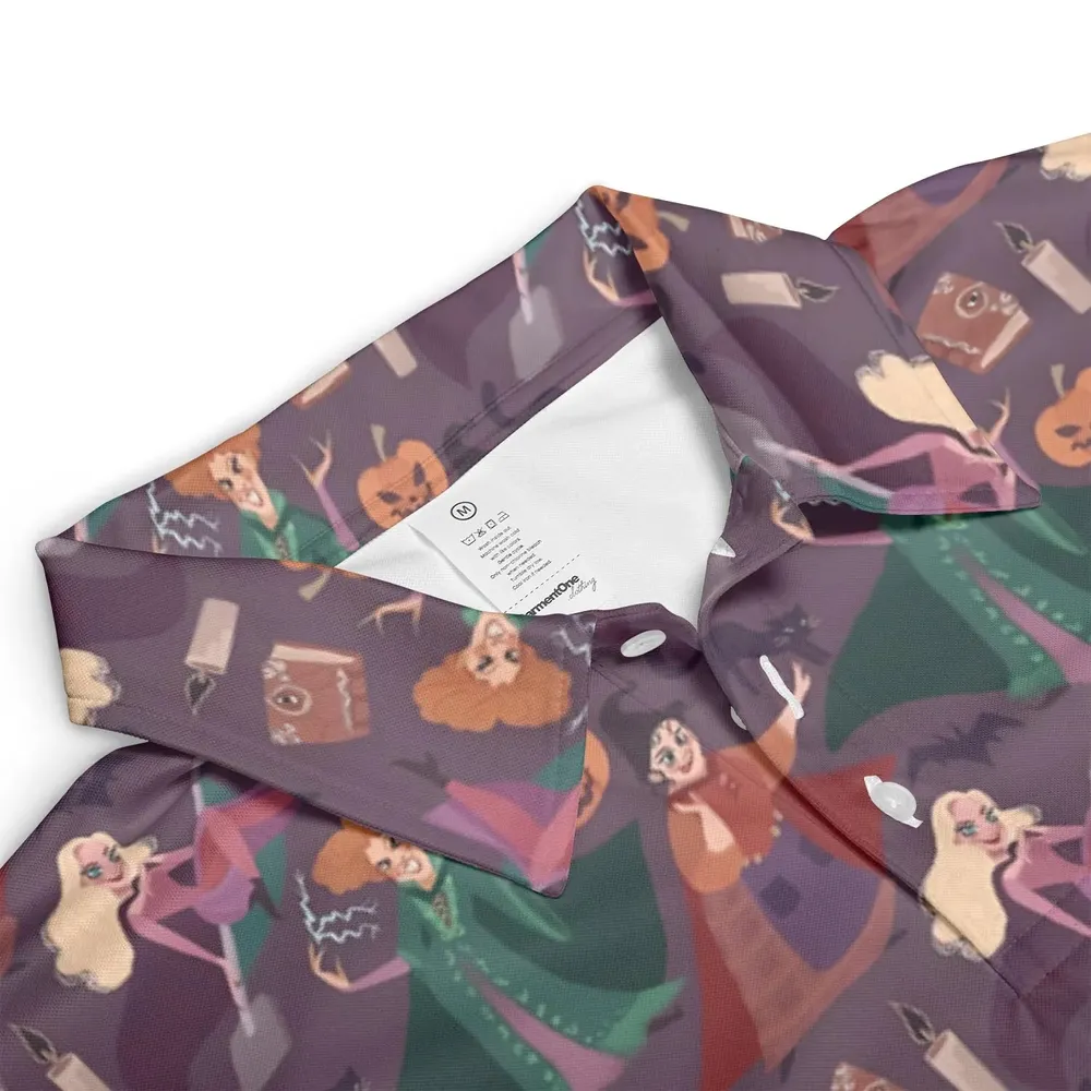 Sanderson Sisters Pattern AOP Men/Women Polo Shirt - 3