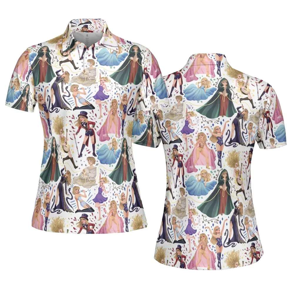Blondie Colorful Lineup AOP Men/Women Polo Shirt - 5