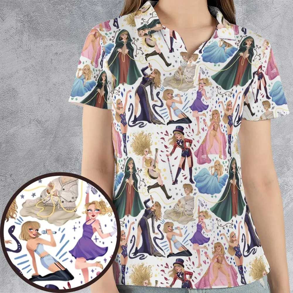 Blondie Colorful Lineup AOP Men/Women Polo Shirt - 4